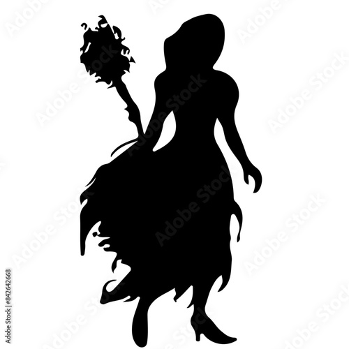 Halloween Witch Silhouette 
