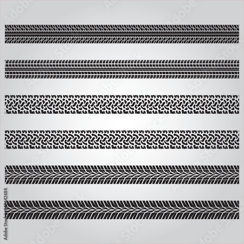 Tyre tread vectors 
