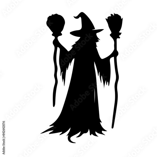 Halloween Witch Silhouette 