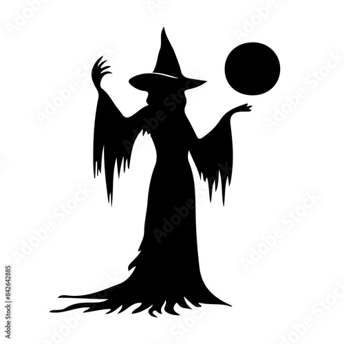 Halloween Witch Silhouette 