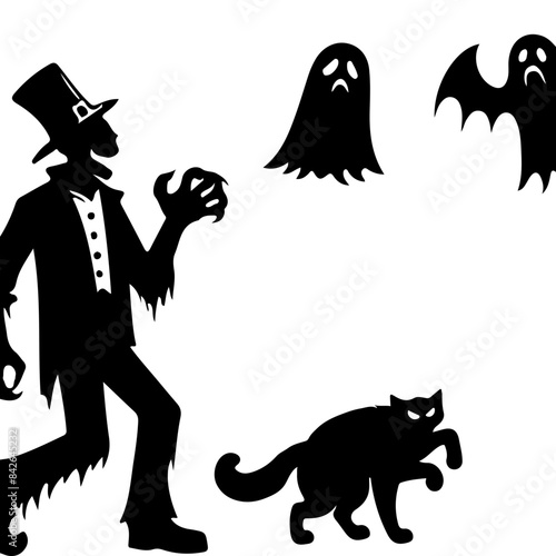 Sinister Halloween Horror Silhouette