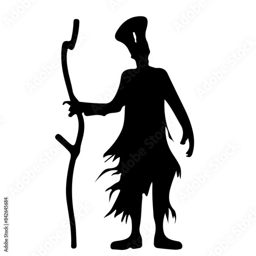 Sinister Halloween Horror Silhouette