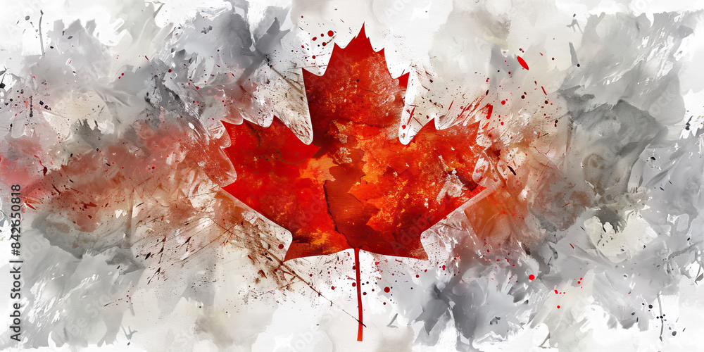 The Maple Leaf: The Canadian Flag as a Symbol of Diversity and Inclusivity - Picture the Canadian flag with its iconic maple leaf, symbolizing diversity, inclusivity, and natural beauty The Maple Leaf: The Canadian Flag as a Symbol of Diversity and Inclusivity - Picture the Canadian flag with its iconic maple leaf, symbolizing diversity, inclusivity, and natural beauty