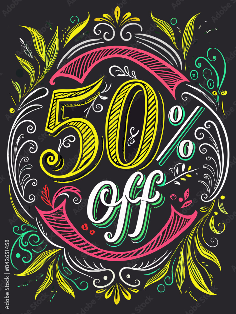 Obraz premium A chalkboard sign with