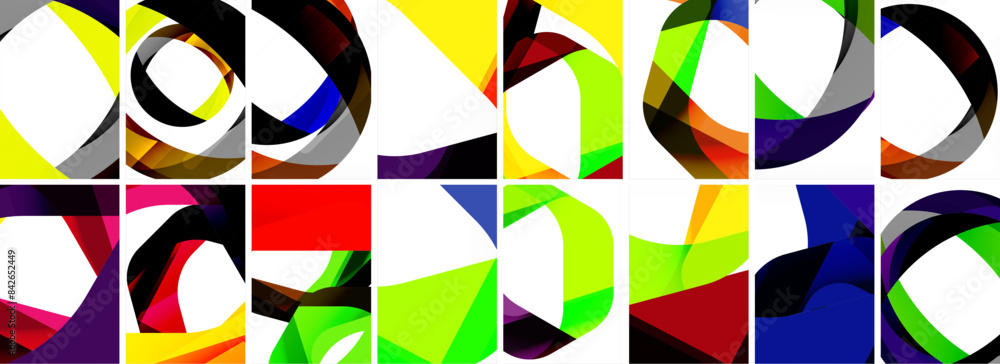 Collection of abstract background with waves, colorful shapes and 3d shadow effect. Vector Illustration For Wallpaper, Banner, Background, Card, Book Illustration, landing page Collection of abstract background with waves, colorful shapes and 3d shadow effect. Vector Illustration For Wallpaper, Banner, Background, Card, Book Illustration, landing page