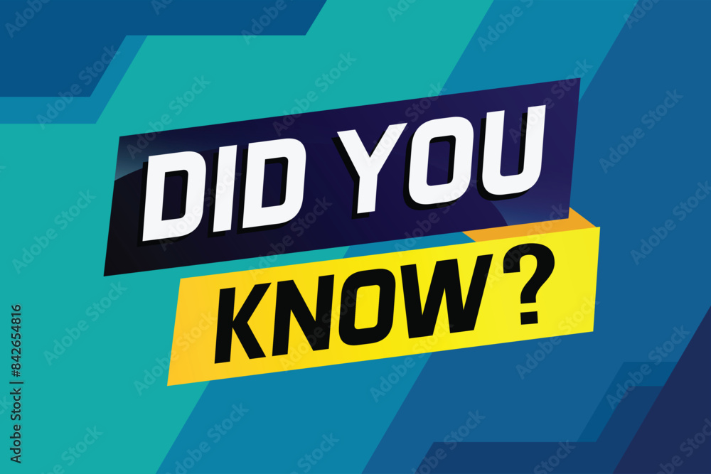 Did you know ? word concept vector illustration and 3d style, landing page, template, ui, web, mobile app, poster, banner, flyer, background, gift card, coupon, label, wallpaper
Did you know ? word concept vector illustration and 3d style, landing page, template, ui, web, mobile app, poster, banner, flyer, background, gift card, coupon, label, wallpaper