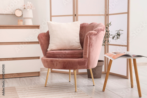 Armchair and coffee table w...