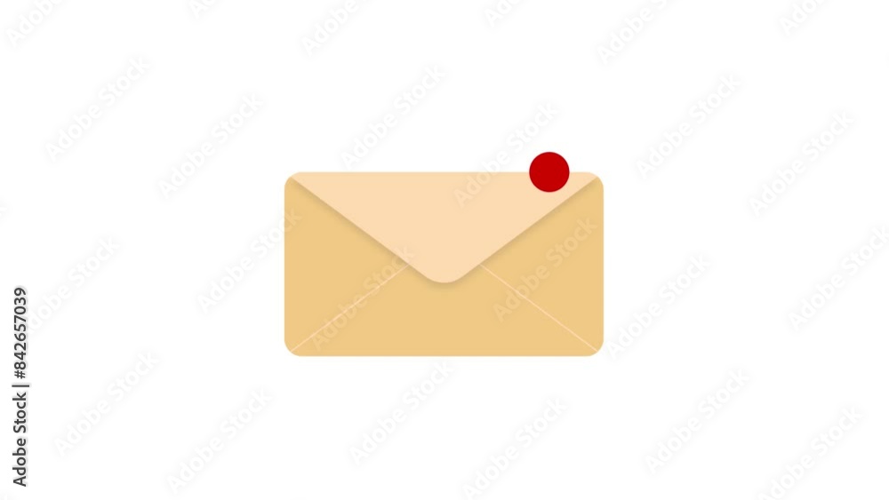 New message or email notification sign with a red dot New message or email notification sign with a red dot