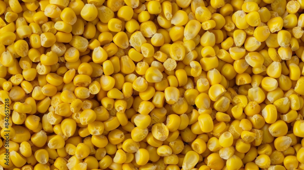 Vibrant yellow corn kernels texture background Vibrant yellow corn kernels texture background