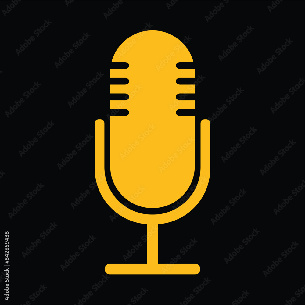The golden microphone icon in a flat style isolated on a black background. Logo, application, user interface. Podcast radio icon. Studio microphone broadcast. Recording Studio. Voice vector
icon. The golden microphone icon in a flat style isolated on a black background. Logo, application, user interface. Podcast radio icon. Studio microphone broadcast. Recording Studio. Voice vector
icon.