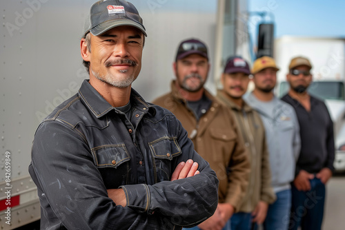 portrait of team of workers