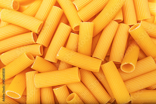 Yellow pasta as a background. photo