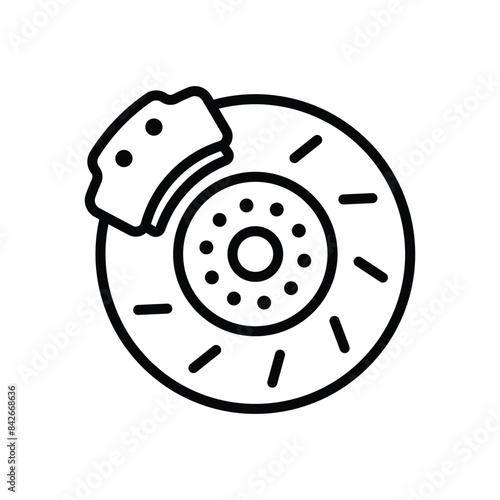 disk brake icon vector design template simple and clean