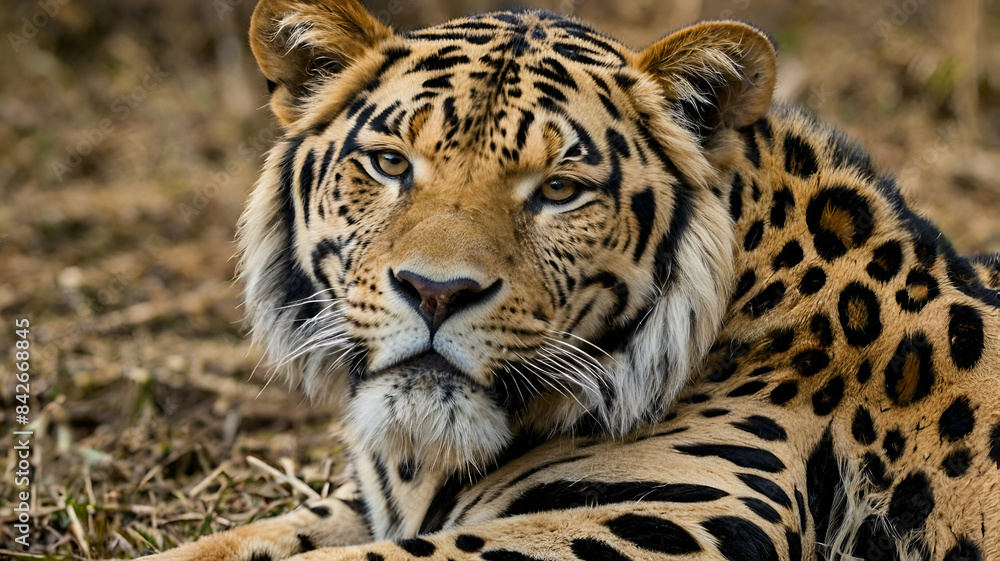 Obraz premium portrait of a lion, generative ai