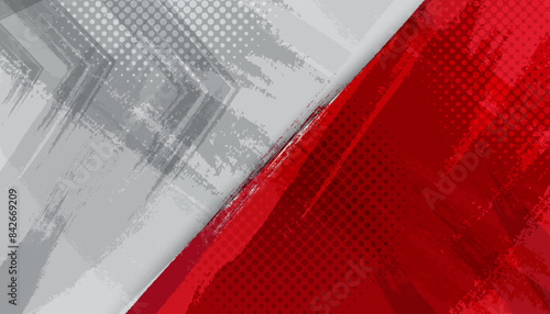 Abstract red and grey grunge texture dirty background design