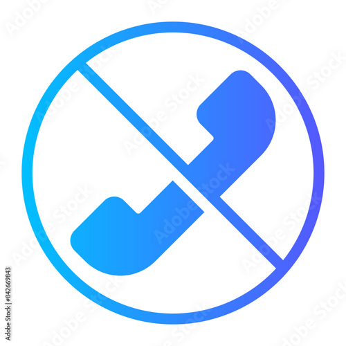 telephone gradient icon