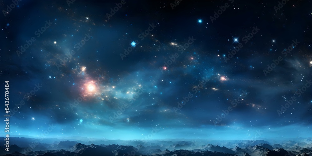 360-Degree Panoramic View of Space Nebula and Stars in High Dynamic Range. Concept Space Photography, High Dynamic Range Imaging, Nebula Captures, 360-Degree Panoramic View, Star Photography 360-Degree Panoramic View of Space Nebula and Stars in High Dynamic Range. Concept Space Photography, High Dynamic Range Imaging, Nebula Captures, 360-Degree Panoramic View, Star Photography
