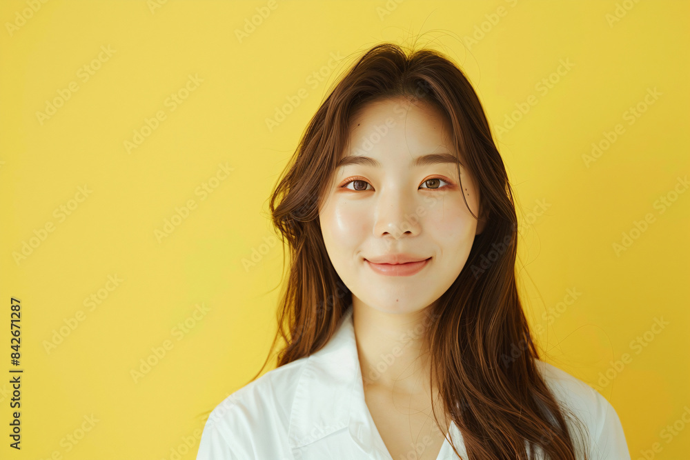 a woman with long hair and a white shirt a woman with long hair and a white shirt