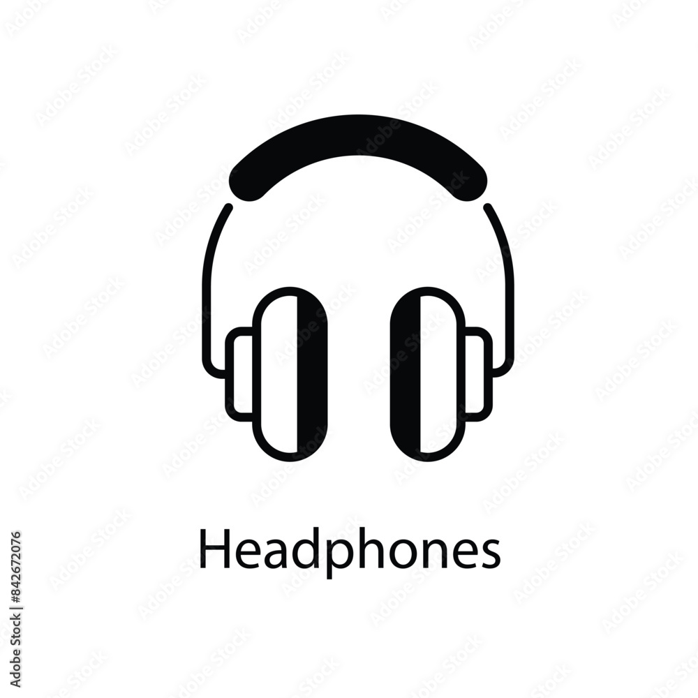 Headphones vector icon Headphones vector icon