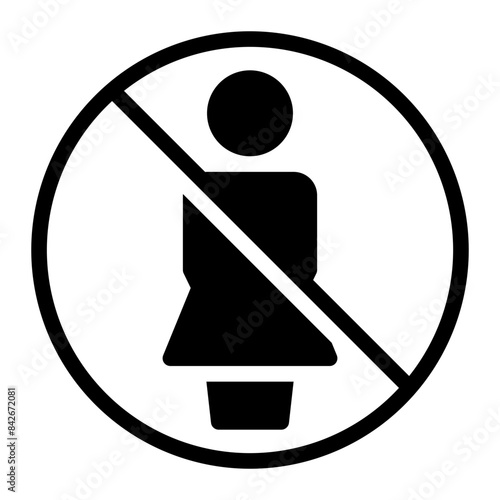ban glyph icon