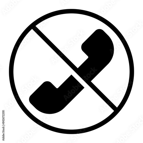 telephone glyph icon