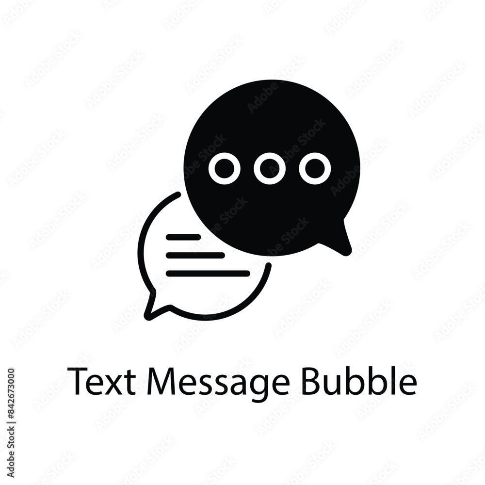 Text Message Bubble vector icon Text Message Bubble vector icon