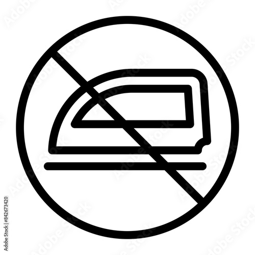 ironing line icon