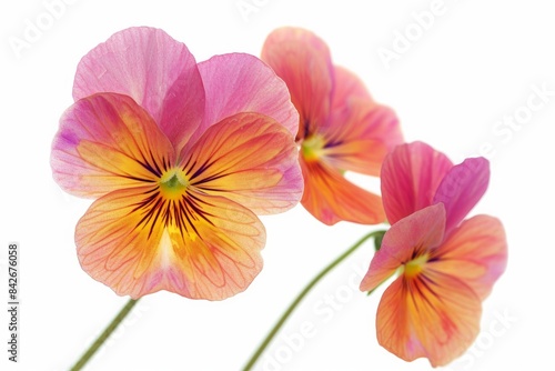 Wallflower photo on white isolated background