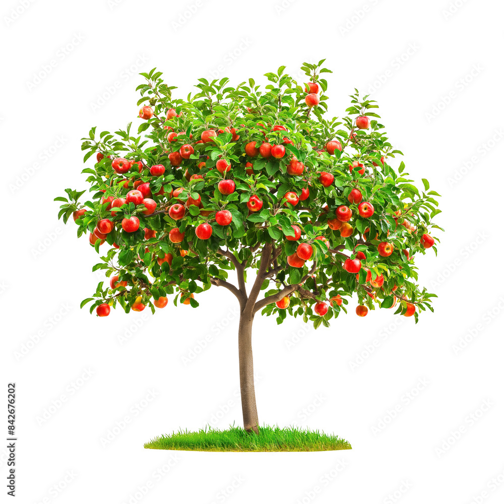 Apple tree isolated on white background Apple tree isolated on white background