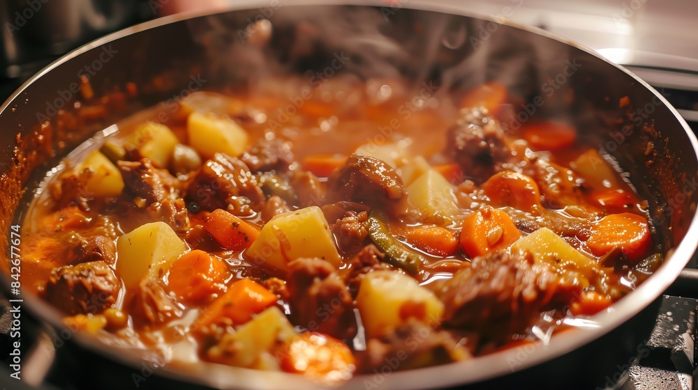 Hearty Winter Stew Visualize preparing a hearty winter stew Describe browning the meat Hearty Winter Stew Visualize preparing a hearty winter stew Describe browning the meat