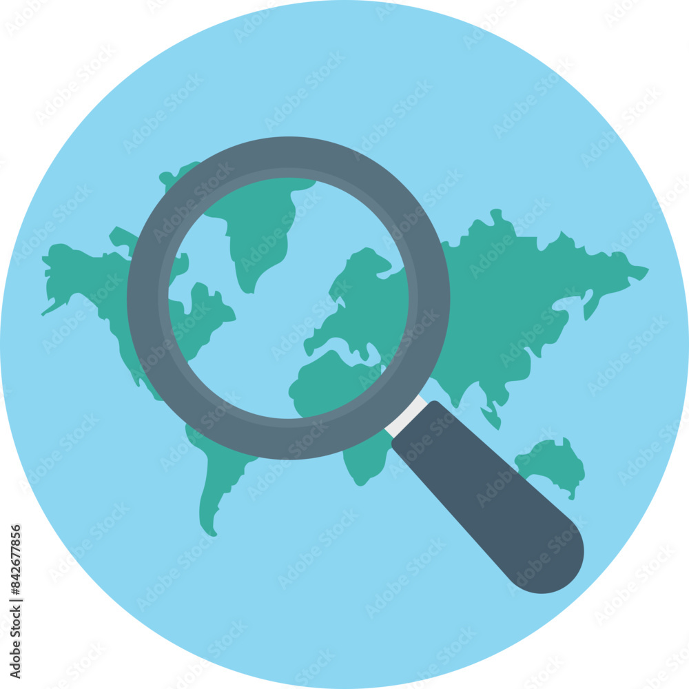 Search Location Vector icon in flat style Search Location Vector icon in flat style