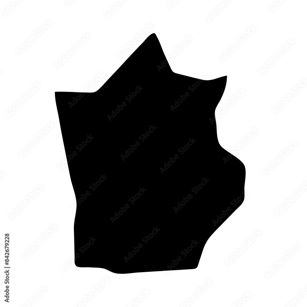 Hiiraan region of Somalia vector map illustration. Hiiraan region of Somalia vector map illustration.