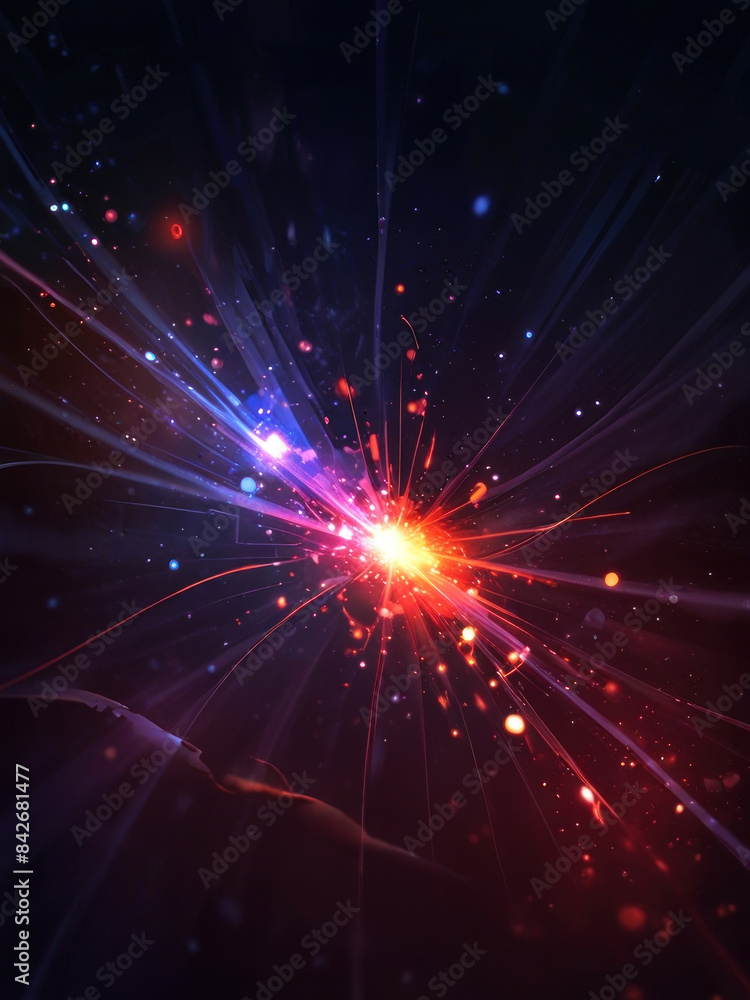 Naklejka premium background dark flare with Generative AI Techonology. 