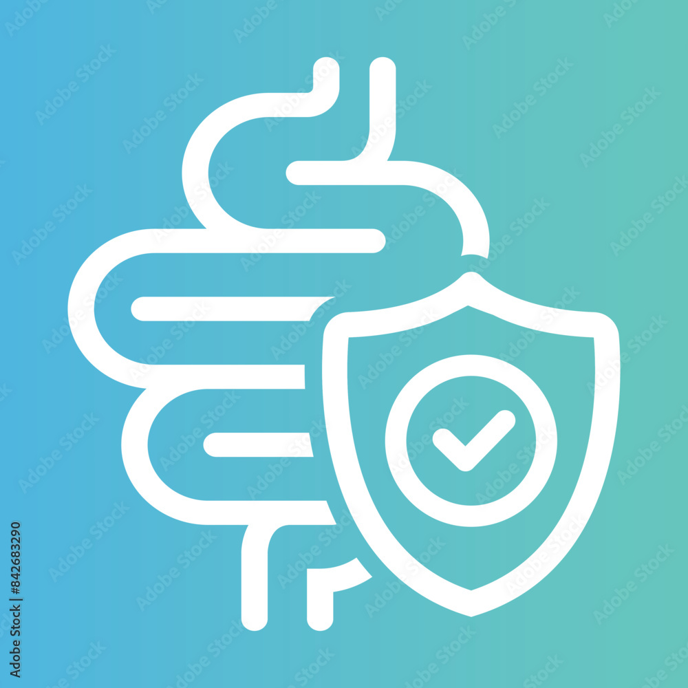 Digestion line icon. Vector symbol in trendy flat style. Digestion line icon. Vector symbol in trendy flat style.