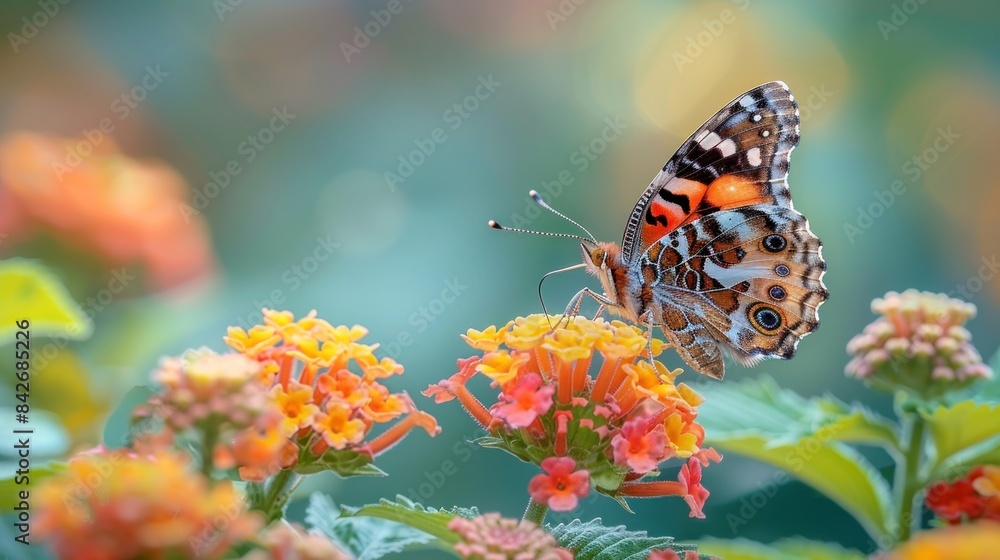 Obraz premium butterfly on flower