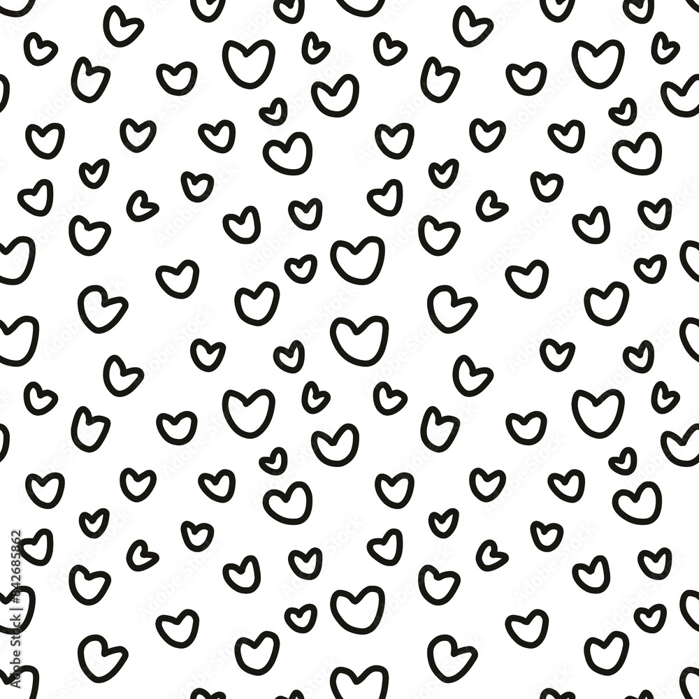Heart shapes in white background Heart shapes in white background
