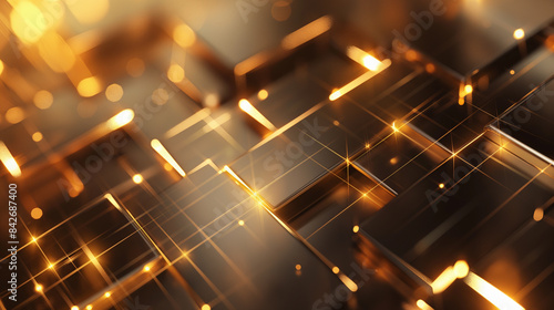 Wallpaper Mural A bright, shiny, and colorful image of a pattern of squares and rectangles Torontodigital.ca