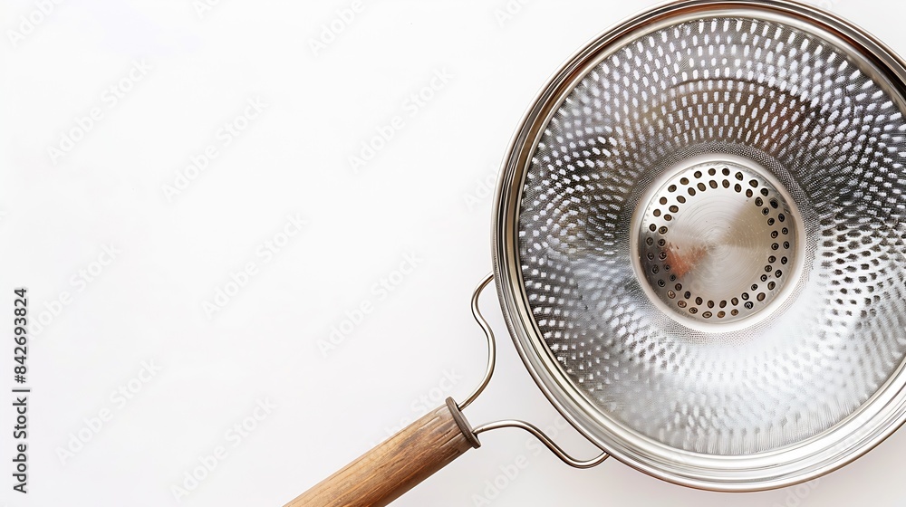 Asian Style Strainer on White Background : Generative AI