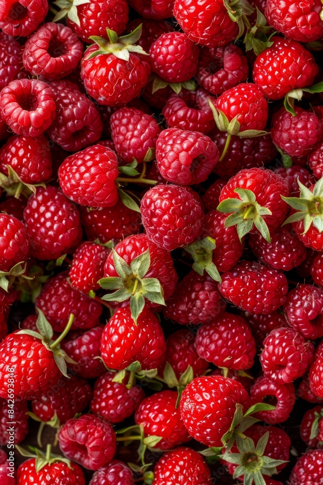 Raspberry berries texture background, Rubus idaeus fruits pattern, many red-fruited raspberries mockup Raspberry berries texture background, Rubus idaeus fruits pattern, many red-fruited raspberries mockup