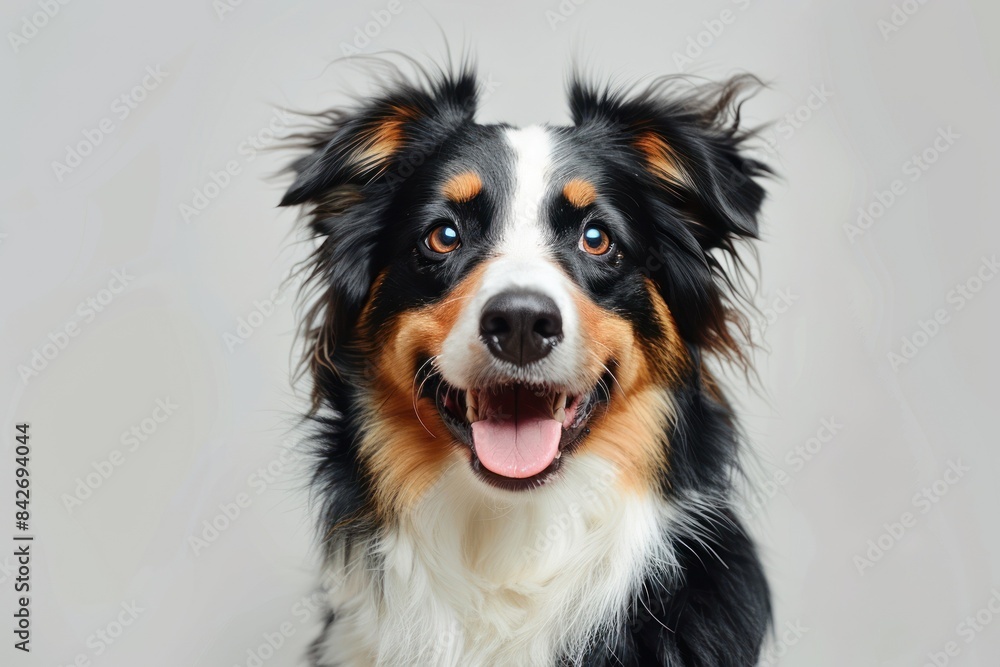Blurred-faced dog showing off fur texture Blurred-faced dog showing off fur texture