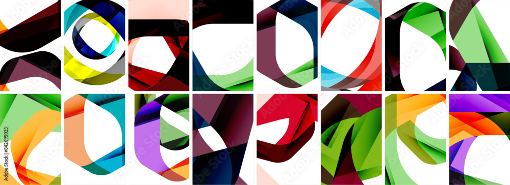 Collection of abstract background with waves, colorful shapes and 3d shadow effect. Vector Illustration For Wallpaper, Banner, Background, Card, Book Illustration, landing page Collection of abstract background with waves, colorful shapes and 3d shadow effect. Vector Illustration For Wallpaper, Banner, Background, Card, Book Illustration, landing page