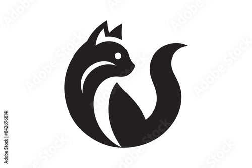 Cat silhouette vector illustration 