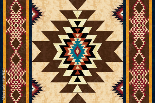 Foto Geometric pattern rugs are suitable for a variety of decorating styles, including modern, minimalist, and even contemporary decorating