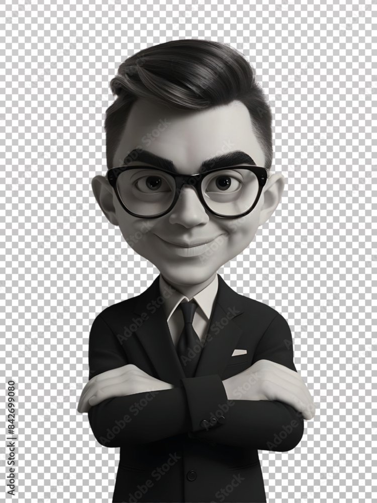 A 3d Illustration of a Businessman Isolated with Vector and PNG File A 3d Illustration of a Businessman Isolated with Vector and PNG File
