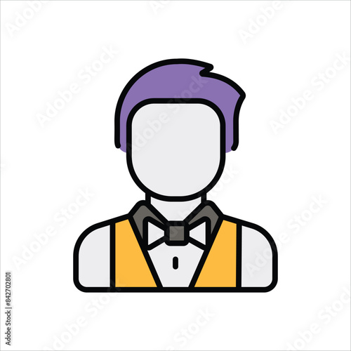 Croupier vector icon