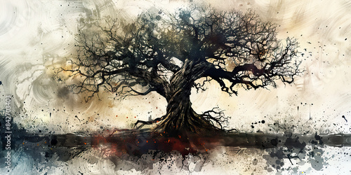 The Eternal Tree: Life's Tree of Knowledge and Wisdom - Imagine a tree that grows endlessly, symbolizing the idea that life is a journey of learning and growth that continues after death.