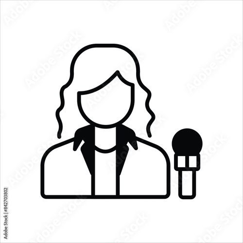 Reporter vector icon