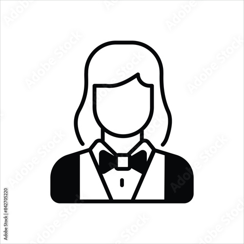 Croupier vector icon