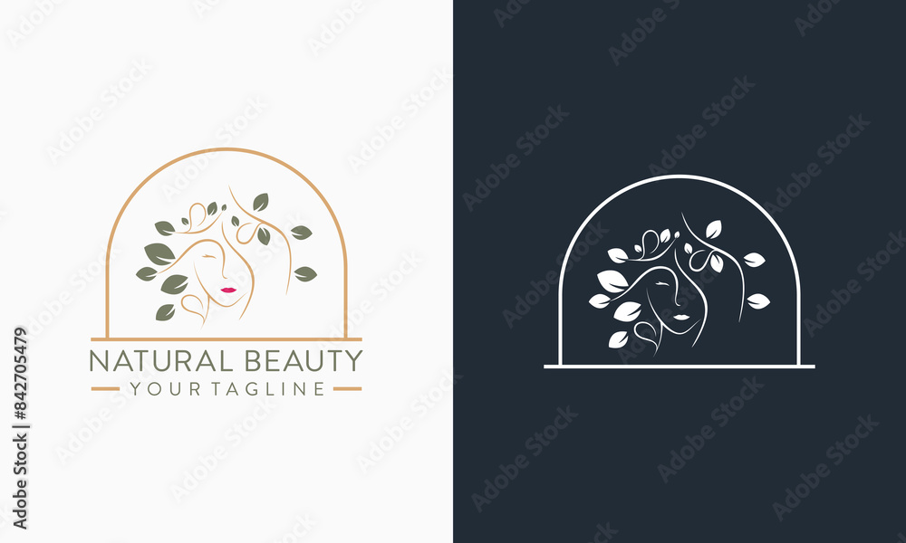 Vector Beautiful Woman Logo Cosmetics Beauty Fresh Facial Logo designs Vector Beautiful Woman Logo Cosmetics Beauty Fresh Facial Logo designs