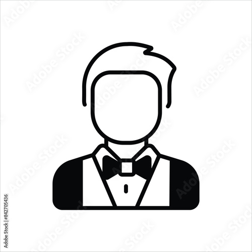 Croupier vector icon